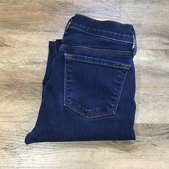 J Brand Jeans Size 27 Denim Capri Pure Ankle Mid Rise Stretch Fabric Dark Blue - Picture 5 of 12